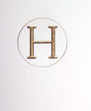 Connor Monogram Letter H Engraving